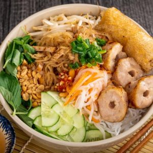 Bún bì nem nướng
